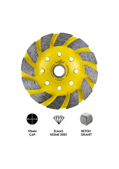 Dawreek Dt018cd 115mm Kalın Turbo Elmas Taşlama Diski