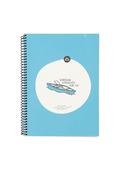 Keskin Color 80 Yaprak Kareli Hafif Kağıt Stickerli Defter, Kürek, 18.5x25cm 124-Pembe