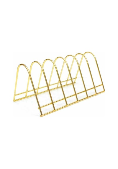 Metal Gold 6 Bölmeli Tabak Standı Çelik Sarı Diğer