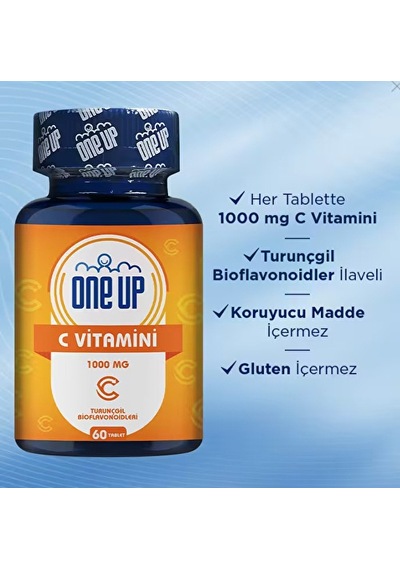 One Up C Vitamini 1000 Mg 60 Tablet 2 Adet