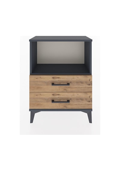 Arges Komodin 2 Çekmeceli 60x30x80 Antrasit-çam Antrasit