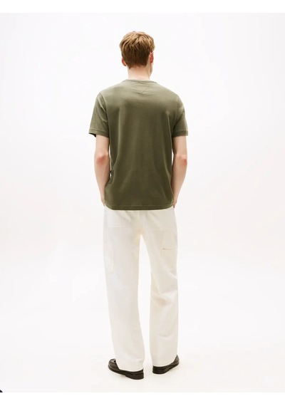 Tommy Hilfiger Cotton Modal Tee, Plı Yeşil Erkek T-shirt