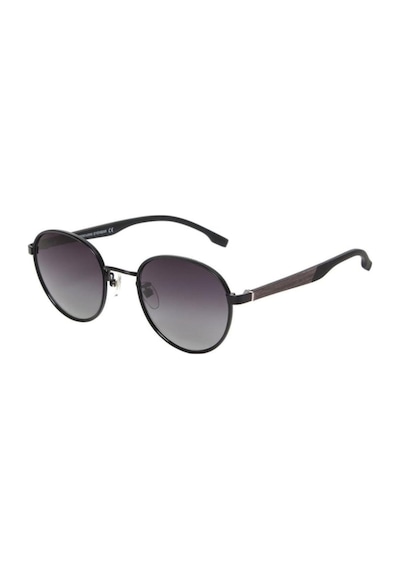 Ferfarani Ff 1398 345p 52 Unisex Oval Siyah Metal Güneş Gözlüğü Siyah