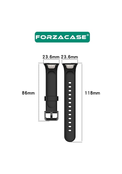 Forzacase Xiaomi Smart Band 7 Pro İle Uyumlu Silikon Kordon Kayış - Fc1146
