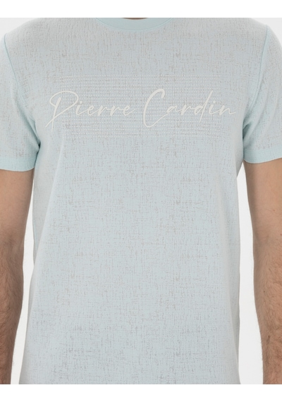 Pierre Cardin Erkek Su Yeşili Tişört 50302567-vr048 Su Yeşili