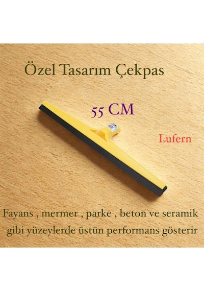 Özel Tasarım Yer Sileceği Çekpas 55 Cm Ev Oto Yıkama Fabrika Depo Fayans Mermer Parke Seramik Beton