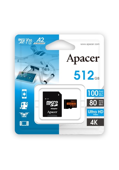 Apacer 512gb R100 Microsd Hafıza Kartı Ap512gmcsx10u8-r