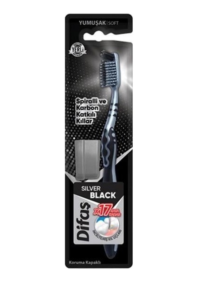 Difaş Diş Fırçası Silver Black