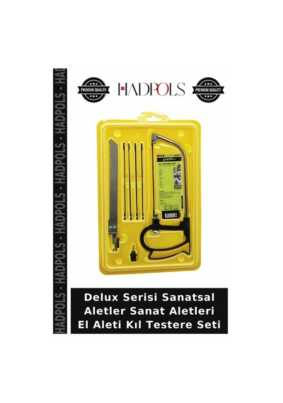 Delux Serisi Sanatsal Aletler Sanat Aletleri El Aleti Kıl Testere Seti