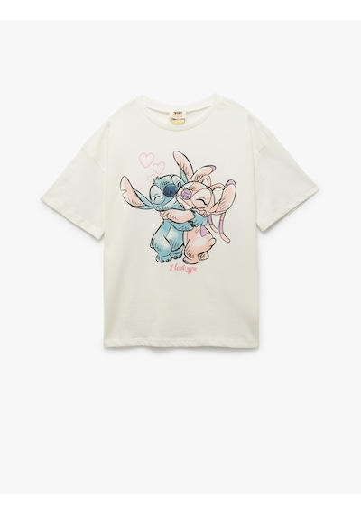Koton Ekru Kız Çocuk T-shirt 5skg10437ak Ekru