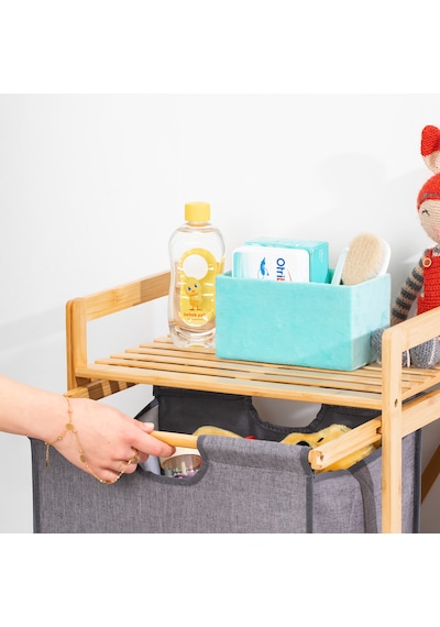 Porsima 2059 3 Katlı Ahşap Çok Amaçlı Çekmeceli Organizer Dolap
