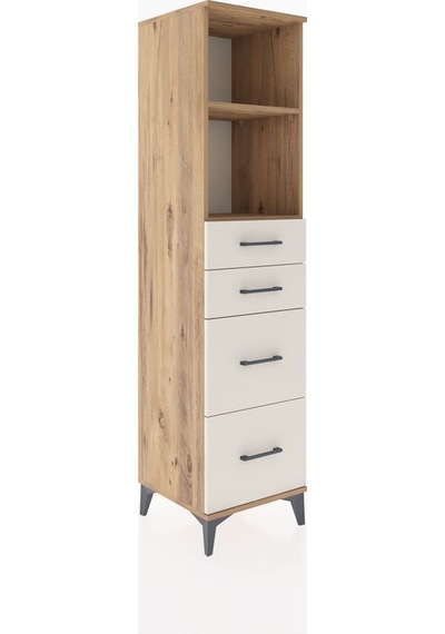 Hyperion Dolap 2 Raflı 4 Çekmeceli 44x44x182 Çam-aytaşı Atlas Çam
