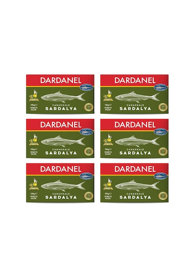 Dardanel Zeytinyağlı Çanakkale Sardalya 125 Gr X 6 Adet