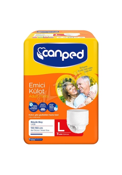 2 Adet Canped Emici Büyük 8 Li Külot Bezi Diğer