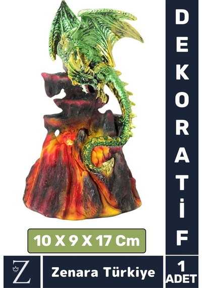 Premium Yüksek Kaliteli Çok Şık Dekoratif Hediyelik Özel Gün Biblo Koleksiyon Polyester Dragon
