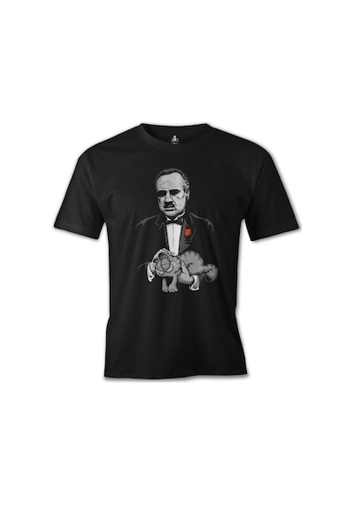 The Godfather - The Cat Siyah Erkek Tshirt