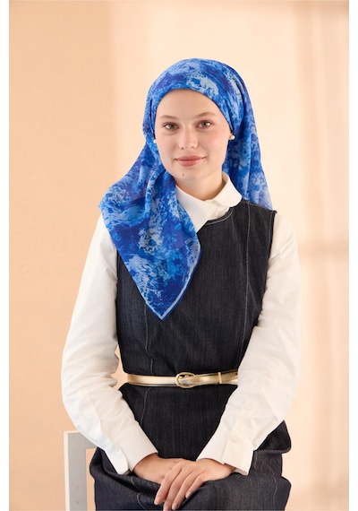 Silk Home Soft Eşarp 73095-13 Saks, Bebe Mavi, Mavi