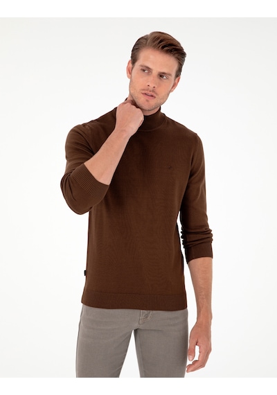 Pierre Cardin Erkek Koyu Kahverengi Kazak /triko 50296548-vr084 Koyu Kahverengi