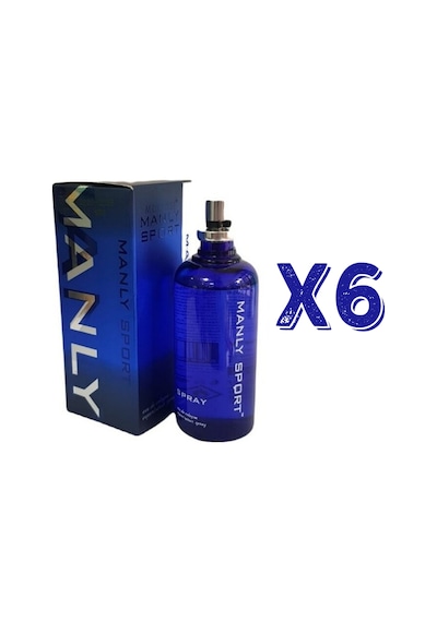 Manly Sport EDC 125 ML Erkek Parfüm 6 Adet