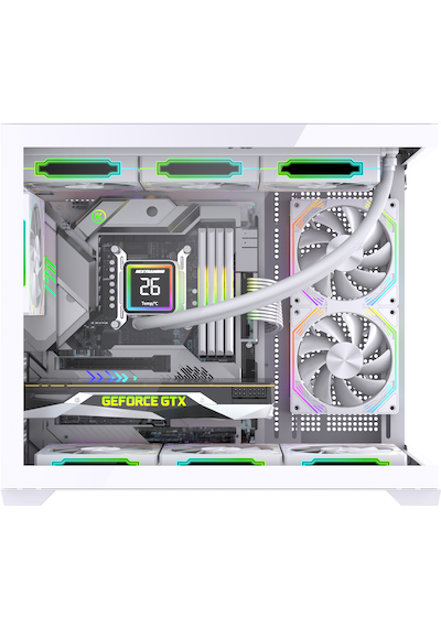 Orion Cube Xl 6x Argb Fan Kumanda Ve Kontrolcü M-atx Boş Bilgisayar Kasası Beyaz