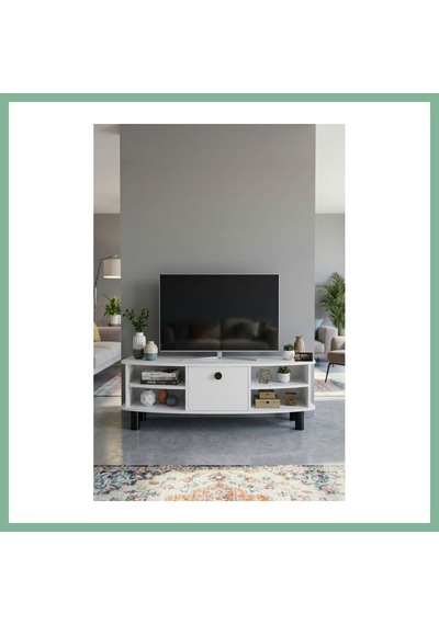 Bşkvirgo Vienna Tv Sehpası Suntalam Beyaz 136x44 Cm Bsk2026