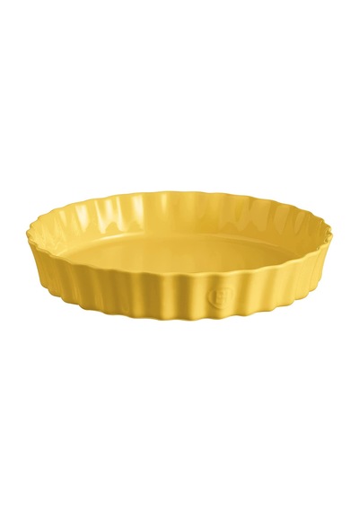 Emile Henry Tart-Börek-Flan Kabı Yuvarlak 32 cm Sarı/Provence Yel