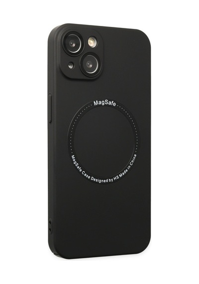 Apple iPhone Uyumlu  14 Plus Kılıf Jack Magneticsafe Lens Silikon -  Siyah