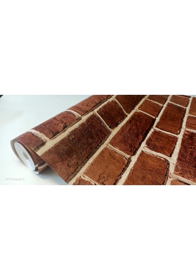 3 Boyutlu Taş Desenli Duvar Kağıdı (449349589)