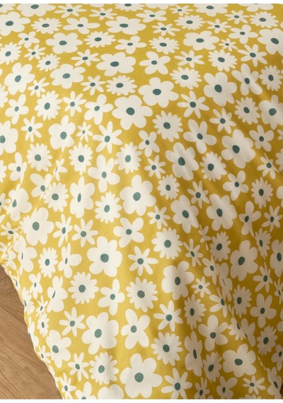 Bella Maison Naomi Pamuklu Tek Kişilik Nevresim Takımı Sarı 160x220 Cm Sarı