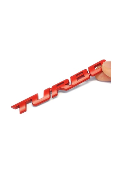Turbo Kırmızı Çamurluk Yazısı Seti 2'li 3m 3d Abs Seat Leon