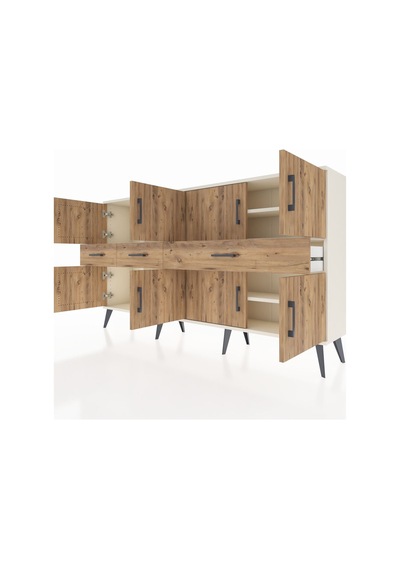 Arges Konsol 5 Raflı 3 Çekmeceli 8 Kapaklı 176x30x99 Aytaşı-çam Atlas Çam - Aytası Arges Konsol 5 Raflı 3 Çekmeceli 8 Kapaklı 176x30x99 Aytaşı-çam Atlas Çam - Aytası