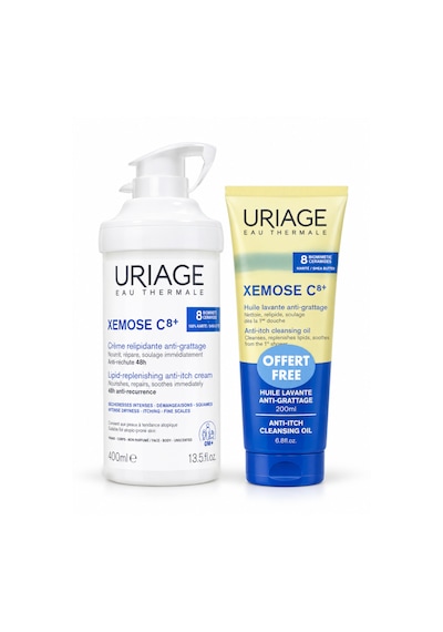Uriage Xemose C8+ Lipid Replenishing Cream 400 Ml + Xemose C8+ Cleansing Oil 200 Ml Avantajlı Bakım Seti