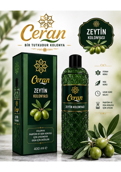 Zeytin Çiçeği Kolonyası 400 Ml Kutulu