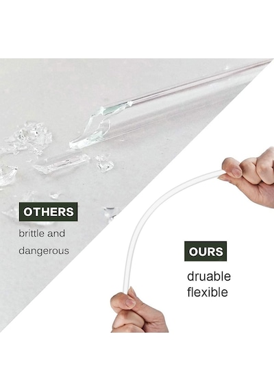 Stanley İle Uyumlu Yedek Pipet 40oz 30oz Bardak Bardak, 6'li Paket Temizleme Fırçalı Yeniden Kullanılabilir Pipet, P