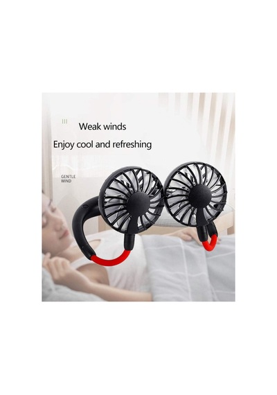 Boyunluk Fan Şarjlı Vantilatör Boyun Fanı Serinletici Mini Vantilatör