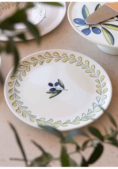 The Mia Olivos Kahvaltı Takımı 6 Kişilik 19 Parça Set 2 Çok Renkli