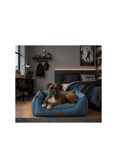 Premium Kedi Ve Köpek Yatağı Kafa Destekli Kaydırmaz Taban Yıkanabilir Fermuarlı Çift Taraflı Minder %100 Boncuk Elyaf Mavi 1607705374 Premium Kedi Ve Köpek Yatağı Kafa Destekli Kaydırmaz Taban Yıkanabilir Fermuarlı Çift Taraflı Minder %100 Boncuk Elyaf Mavi 1607705374