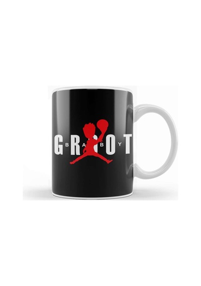 Guardians Of The Galaxy Baby Groot Air Jordan Kupa Bardak Porselen Karışık