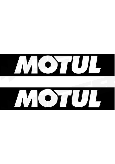 Motul Motorcu Boru Sticker Set Beyaz