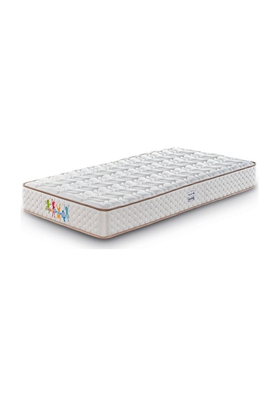 Parshome 90x190 Tek Kişilik Yatak, Baza, Baza Başlık Seti Ortopedik Yataklı Sandıklı Baza 3 Lü Set Bej 90 x 190