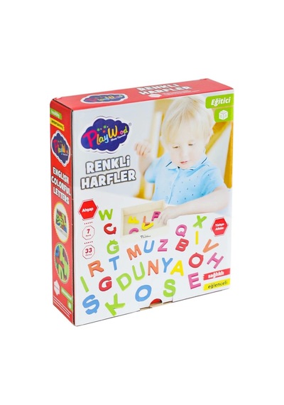 Ony-402 Ahşap Renkli Harfler 33 Parça -onyıl Oyuncak