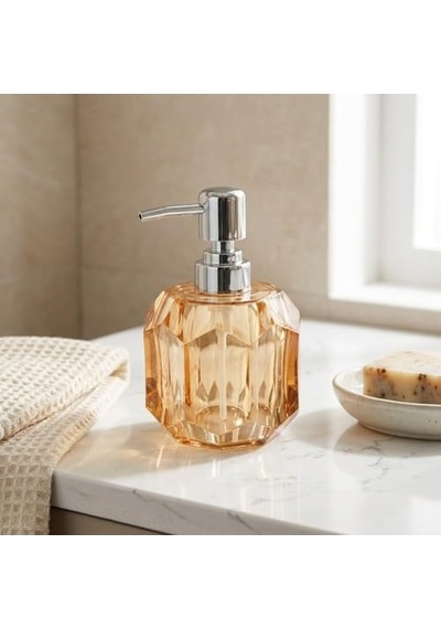 1 Adet Akrilik Sıvı Sabunluk 180 Ml - 3 Farklı Renkli Kırılmaz Şeffaf Banyo Ve Mutfak Düzenleyici Şık Losyon Diğer
