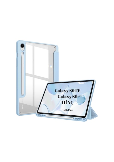 Samsung Galaxy Uyumlu  Tab S9 Fe / S9 11inç Kılıf Grafiti Şeffaf Kalem Bölmeli X710 X716 X718 X510 X516 Kılıf