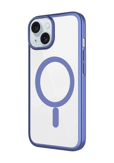 Apple Uyumlu iPhone  15 Plus Kılıf Wireless Şarj Özellikli Sert Pc Zore Mat Riksos Magsafe Kapak