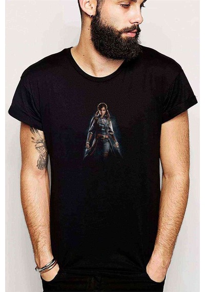 Assassin'S Creed Unity Elise Baskılı Siyah Erkek Tshirt