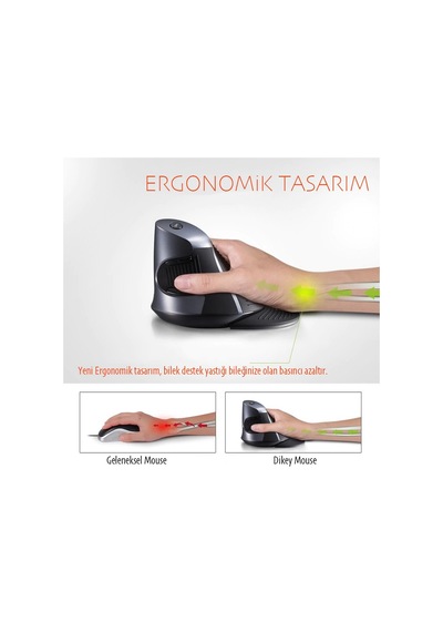 Deluxe M618GX Ergonomik Dikey 1600 Dpı Kablosuz Mouse