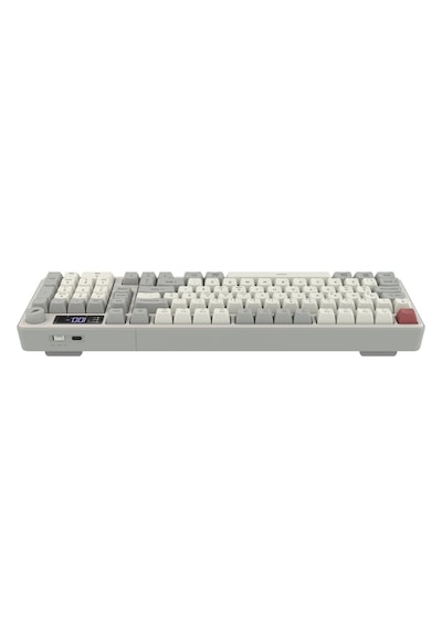 Hawk Gaming Hk258 Membrane Lcd Rgb Kablosuz/bluetooth Kırmızı Haki Full Türkçe Gaming Klavye