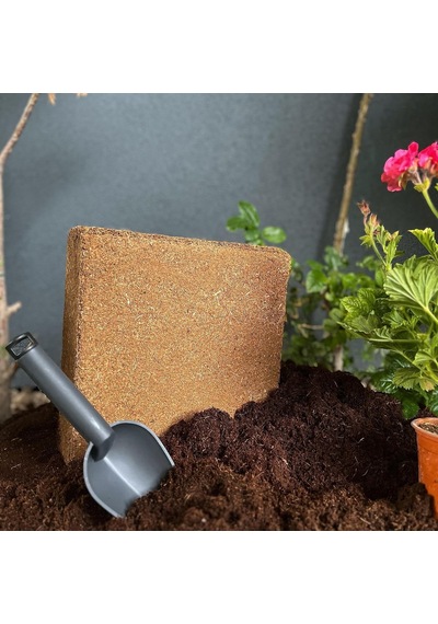 Biorfe Premium Sıkıştırılmış Hindistan Cevizi Torfu, Coco Peat Block, Su Tutucu Torf 10 Kg Diğer