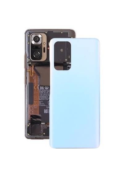 Cbtx Xiaomi Uyumlu Redmi İçin Cam Pil Arkakapak Not 10 Pro/redmi Note 10 Pro Max/redmi Note 10 Pro Hindistan Mavi
