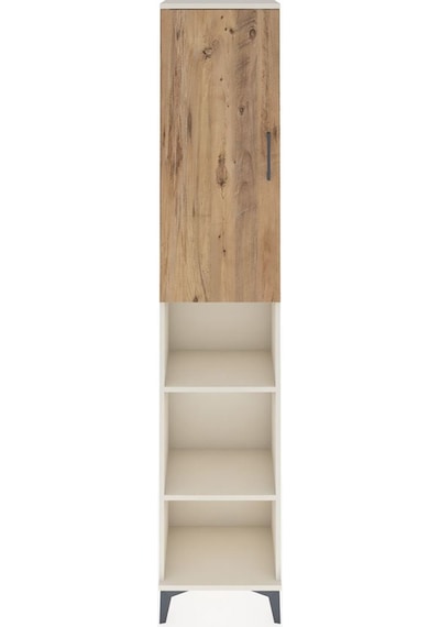 Arges Dolap 4 Raflı Tek Kapaklı Tek Askılı 44x30x221 Aytaşı-çam Aytaşı